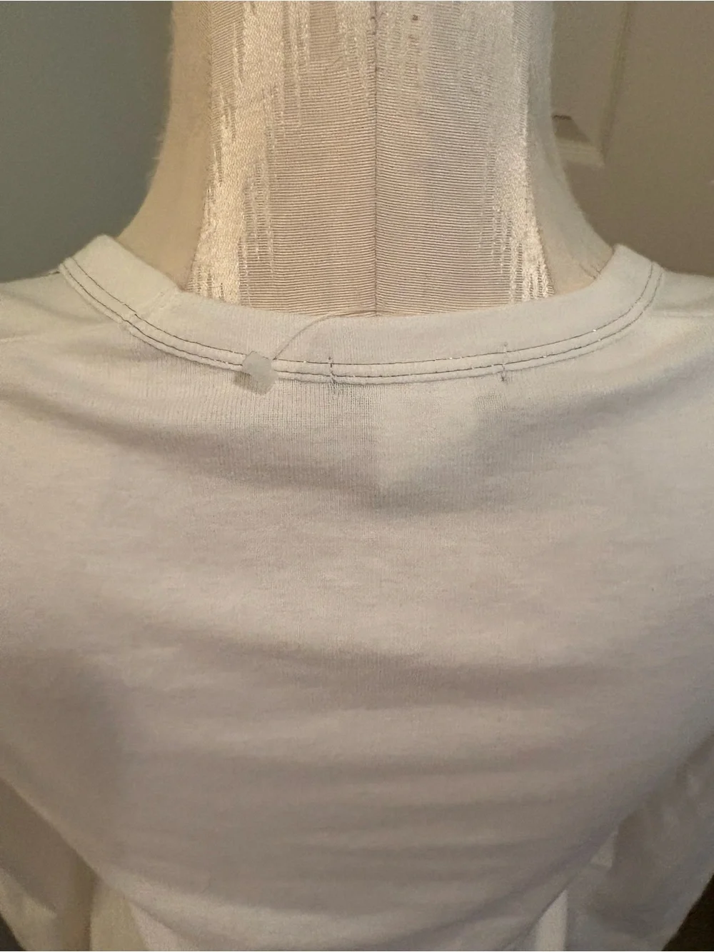 J. Crew Women’s White Long-Sleeve Scoop Neck Top with Shoulder Detail new Small